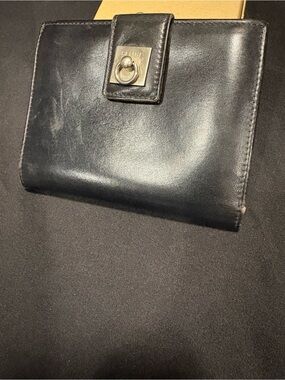 Celine Vintage Black Leather Wallet